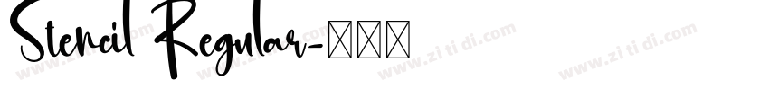 Stencil Regular字体转换 Stencil Regular字体转换